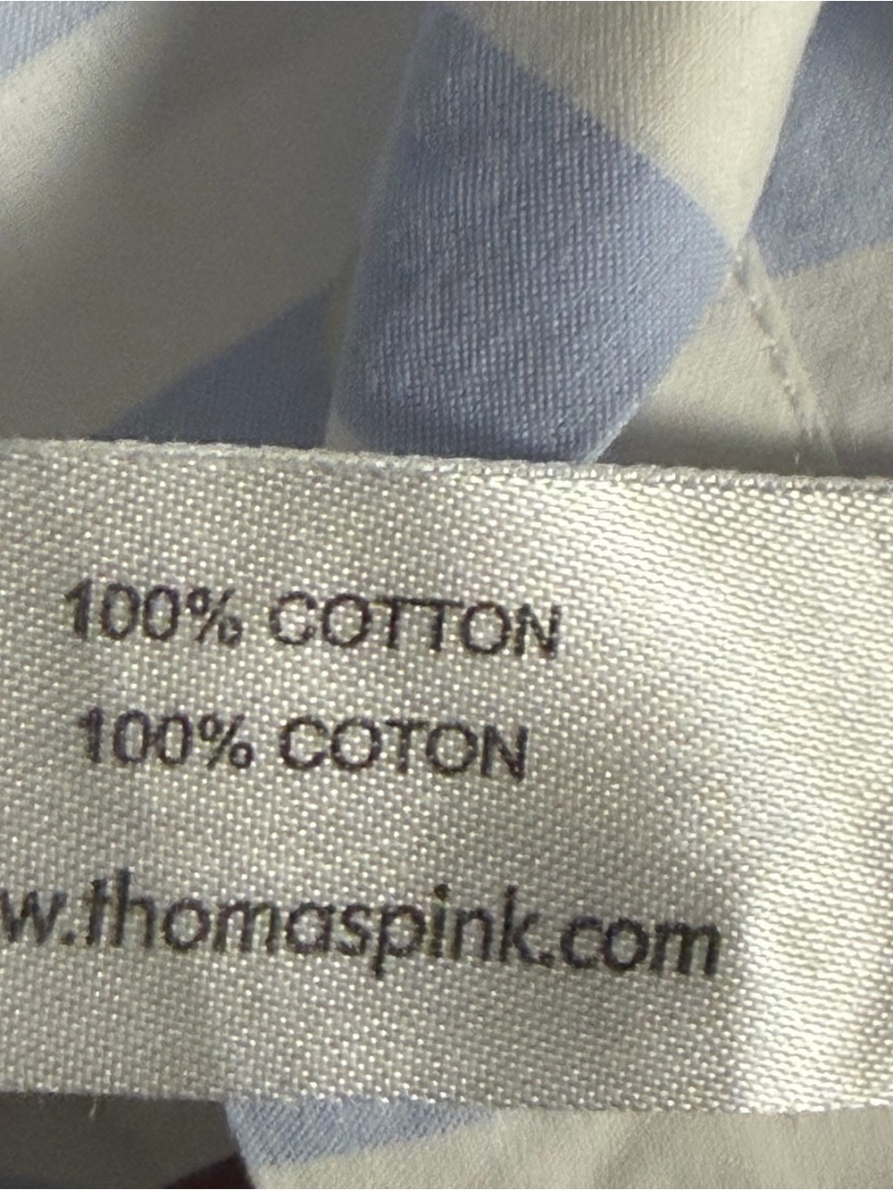 Thomas Pink London Blue White Striped Dress Shirt French Cuffs 15.5 Slim Fit - Picture 5 of 11